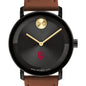 Indiana University Men's Movado BOLD with Cognac Leather Strap Shot #1