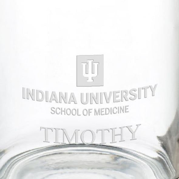 Indiana University School of Medicine 13 oz Glass Coffee Mug Shot #3