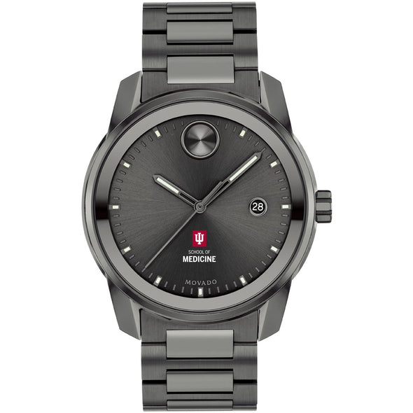 Indiana University School of Medicine Men's Movado BOLD Gunmetal Grey with Date Window Shot #2