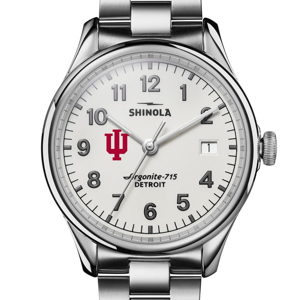 Indiana University Shinola Watch, The Vinton 38 mm Alabaster Dial at M.LaHart & Co. Shot #1