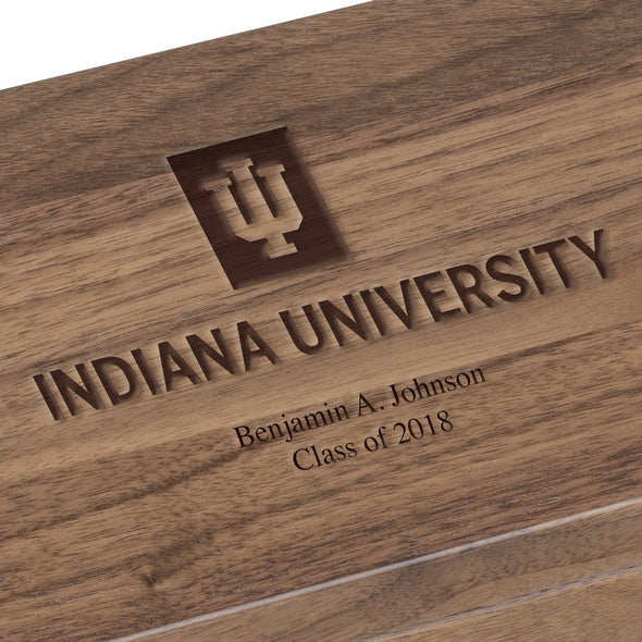 Indiana University Solid Walnut Desk Box Shot #3
