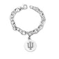 Indiana University Sterling Silver Charm Bracelet Shot #1
