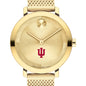Indiana University Women's Movado Bold Gold with Mesh Bracelet Shot #1