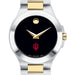 Indiana Women's Movado Collection Two-Tone Watch with Black Dial