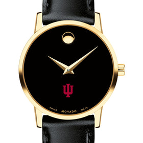 Indiana Women's Movado Gold Museum Classic Leather Shot #1