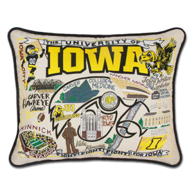 Iowa Embroidered Pillow Shot #1