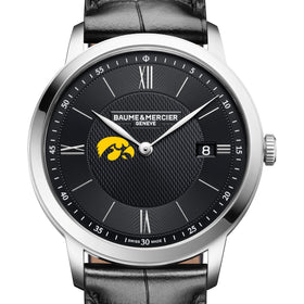 Iowa Men's Baume et Mercier 40mm Classima Quartz Watch with Black Dial & Black Leather Strap Shot #1