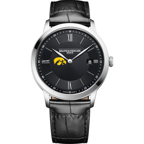 Iowa Men's Baume et Mercier 40mm Classima Quartz Watch with Black Dial & Black Leather Strap Shot #2