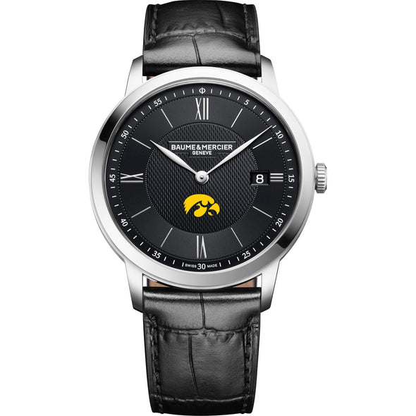 Iowa Men's Baume et Mercier 40mm Classima Quartz Watch with Black Dial & Black Leather Strap Shot #2