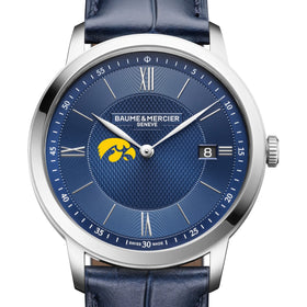 Iowa Men's Baume et Mercier 40mm Classima Quartz Watch with Blue Dial & Dark Blue Leather Strap Shot #1