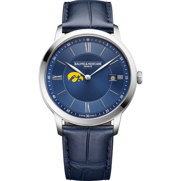 Iowa Men's Baume et Mercier 40mm Classima Quartz Watch with Blue Dial & Dark Blue Leather Strap Shot #2