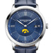 Iowa Men's Baume et Mercier 40mm Classima Quartz Watch with Blue Dial & Dark Blue Leather Strap
