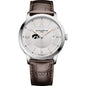 Iowa Men's Baume et Mercier 40mm Classima Quartz Watch with Silver Dial & Dark Brown Leather Strap Shot #2