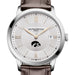 Iowa Men's Baume et Mercier 40mm Classima Quartz Watch with Silver Dial & Dark Brown Leather Strap