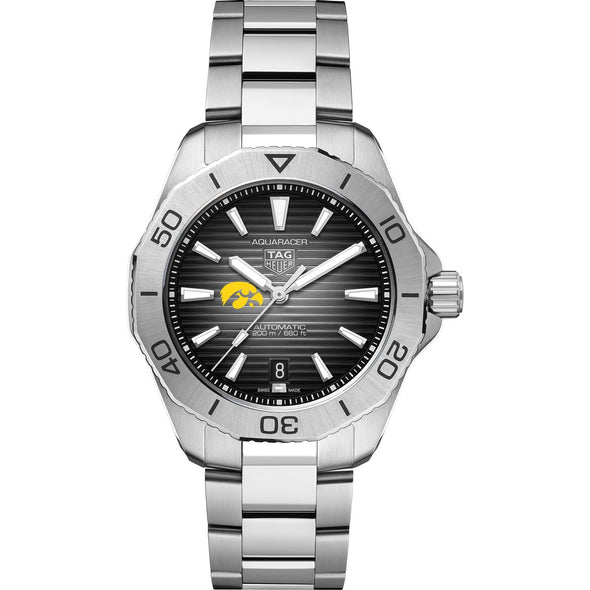 Iowa Men's TAG Heuer Steel Automatic Aquaracer with Black Dial Shot #2