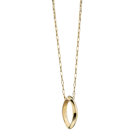 Iowa Monica Rich Kosann Poesy Ring Necklace in Gold Shot #2
