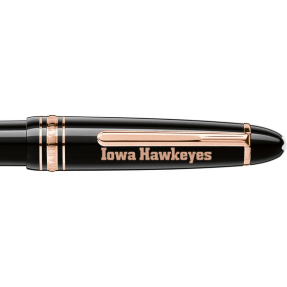 Iowa Montblanc Meisterstück LeGrand Ballpoint Pen in Red Gold Shot #2