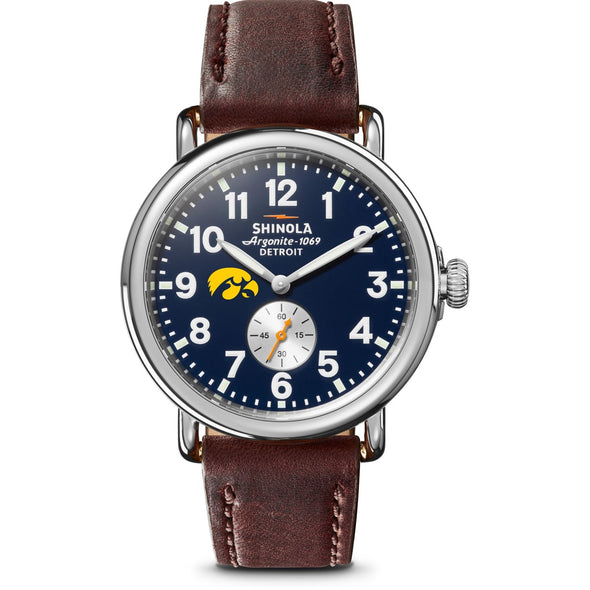 Iowa Shinola Watch, The Runwell 41 mm Midnight Blue Dial Shot #2