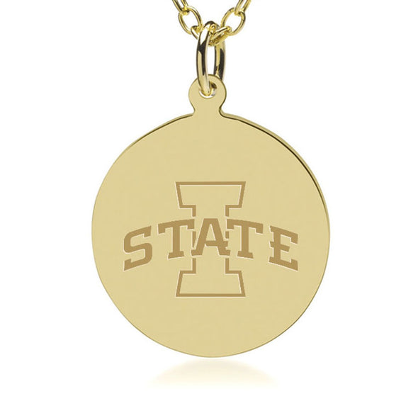 Iowa State 14K Gold Pendant &amp; Chain Shot #2