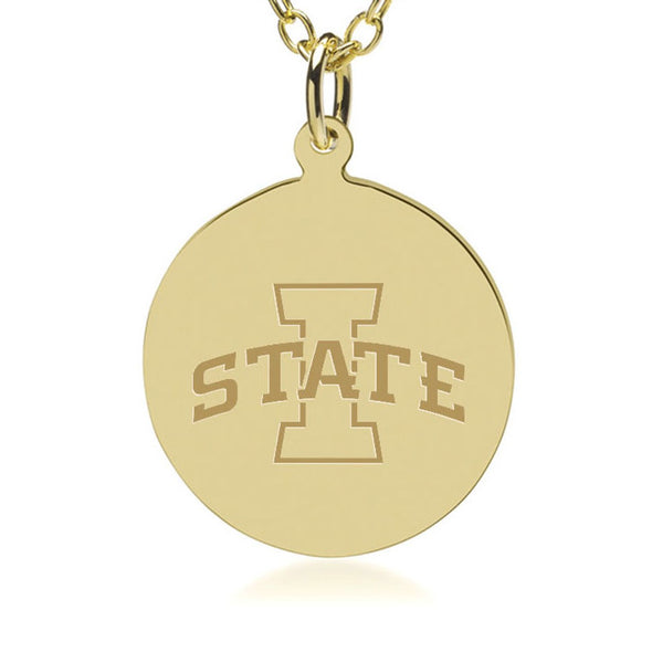 Iowa State 14K Gold Pendant & Chain Shot #2