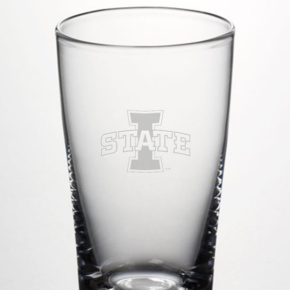 Iowa State Ascutney Pint Glass by Simon Pearce Shot #2