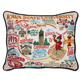 Iowa State Embroidered Pillow Shot #1
