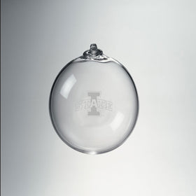 Iowa State Glass Ornament by Simon Pearce Shot #1