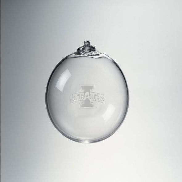 Iowa State Glass Ornament by Simon Pearce Shot #1