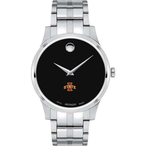 Iowa State Men's Movado Collection Stainless Steel Watch with Black Dial Shot #2