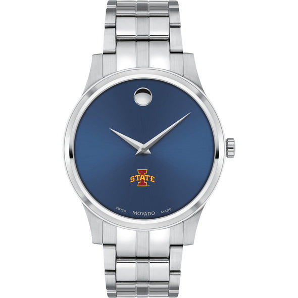 Iowa State Men's Movado Collection Stainless Steel Watch with Blue Dial Shot #2