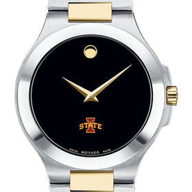 Iowa State Men&#39;s Movado Collection Two-Tone Watch with Black Dial Shot #1