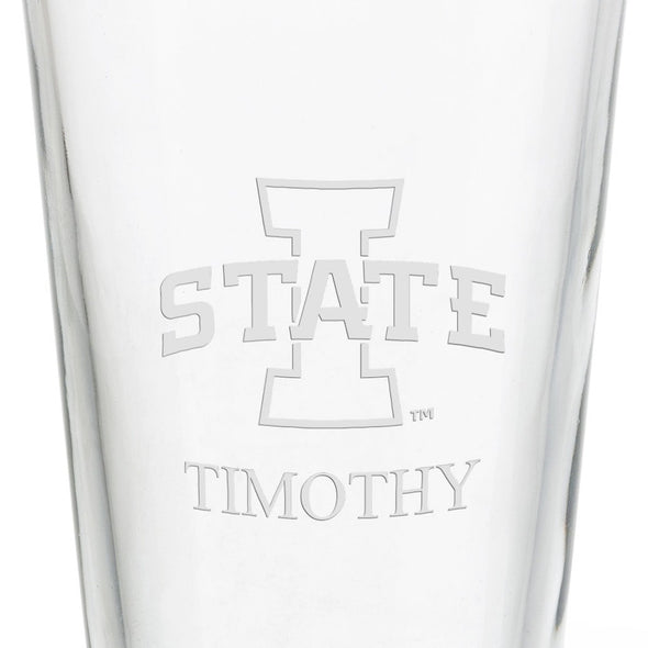 Iowa State University 16 oz Pint Glass- Set of 2 Shot #3