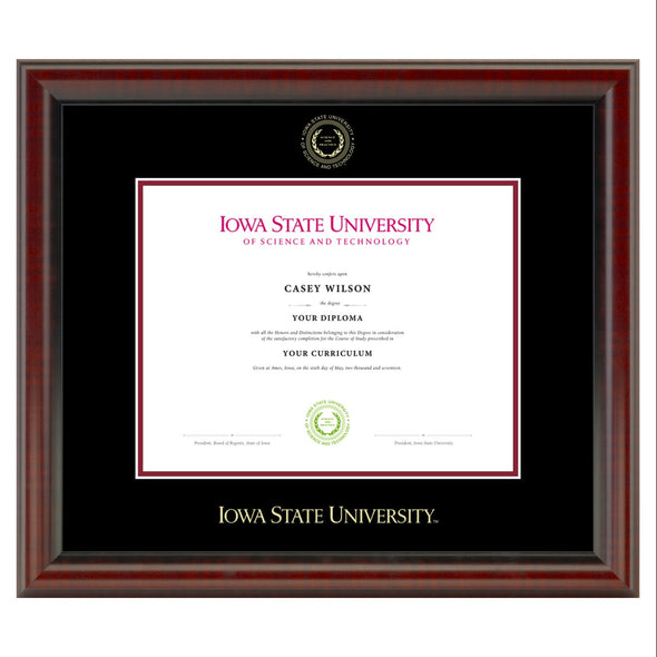Iowa State University Bachelors Diploma Frame, the Fidelitas Shot #1