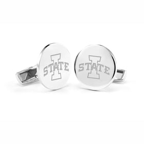 Iowa State University Cufflinks in Sterling Silver Shot #1