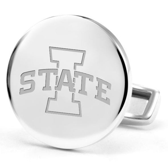 Iowa State University Cufflinks in Sterling Silver Shot #2