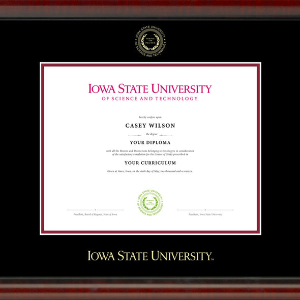 Iowa State University Masters Diploma Frame, the Fidelitas Shot #2