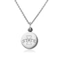 Iowa State University Necklace with Charm in Sterling Silver Shot #1
