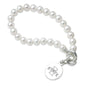 Iowa State University Pearl Bracelet with Sterling Silver Charm Shot #1