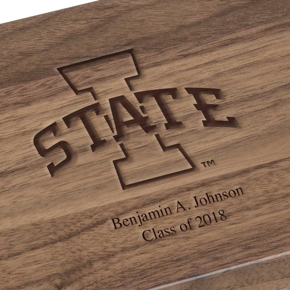 Iowa State University Solid Walnut Desk Box Shot #3