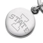 Iowa State University Sterling Silver Insignia Key Ring Shot #2