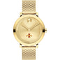 Iowa State University Women's Movado Bold Gold with Mesh Bracelet Shot #2