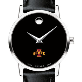 Iowa State Women's Movado Museum with Leather Strap Shot #1