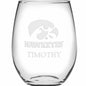 Iowa Stemless Wine Glasses Made in the USA - Set of 2 Shot #2