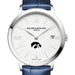 Iowa Women's Baume et Mercier 36.5mm Classima Watch with White Dial & Blue Leather Strap