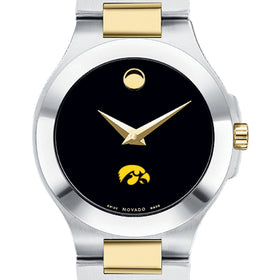 Iowa Women&#39;s Movado Collection Two-Tone Watch with Black Dial Shot #1