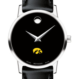 Iowa Women&#39;s Movado Museum with Leather Strap Shot #1