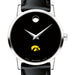 Iowa Women's Movado Museum with Leather Strap