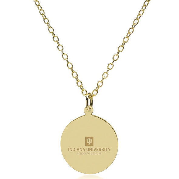 IU School of Medicine 18K Gold Pendant & Chain Shot #2