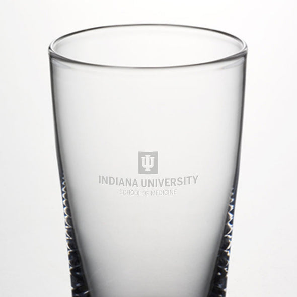 IU School of Medicine Ascutney Pint Glasses by Simon Pearce Shot #2
