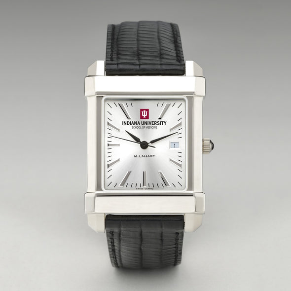 IU School of Medicine Men's Collegiate Watch with Leather Strap Shot #2